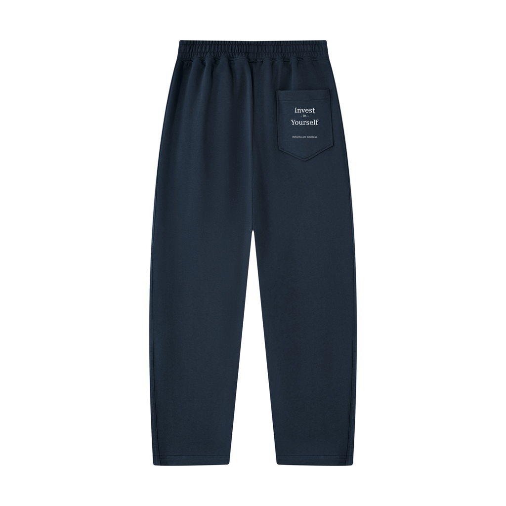 A.MP Unisex Tapered Straight Hem Sweatpants — fit detail