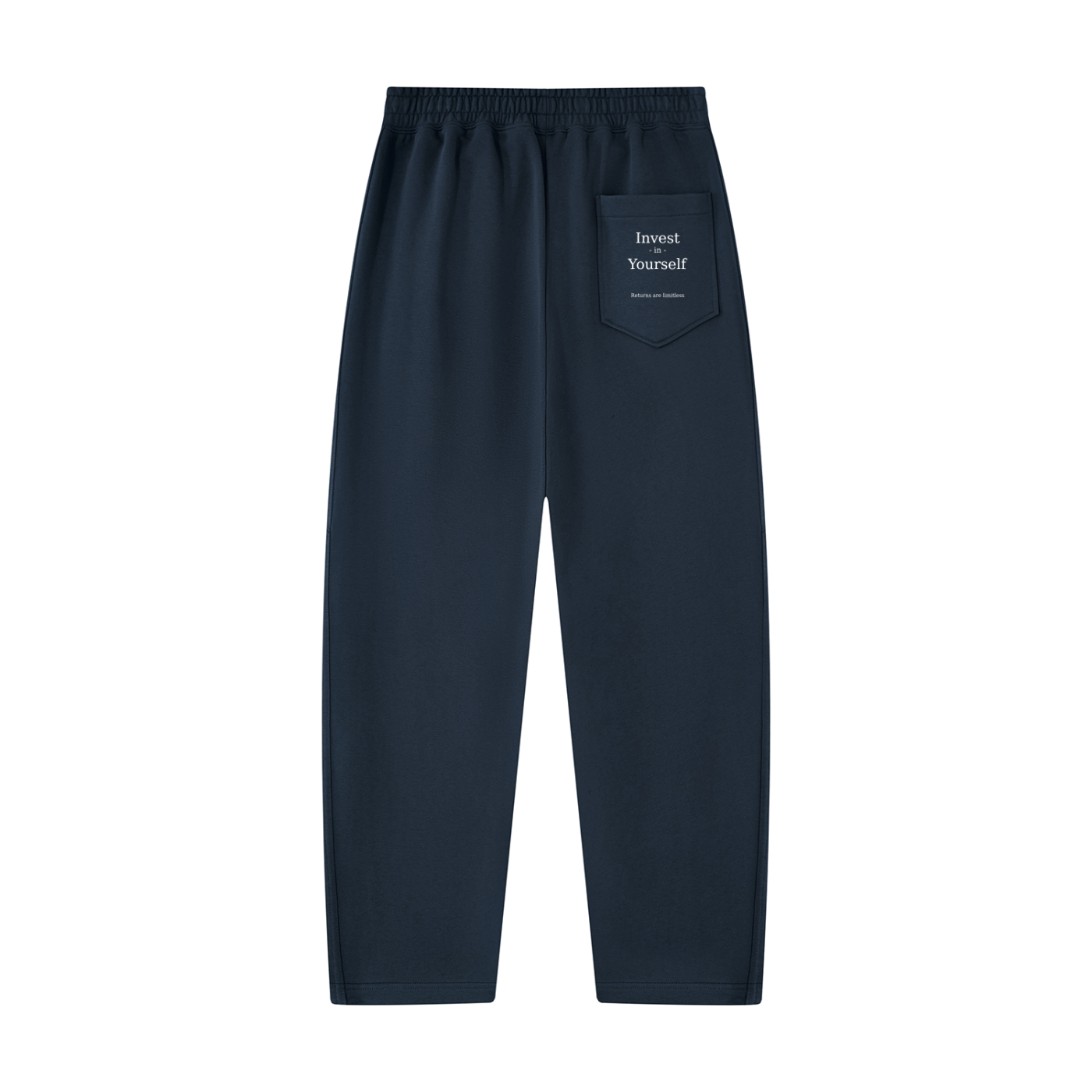 A.MP Unisex Tapered Straight Hem Sweatpants — fit detail