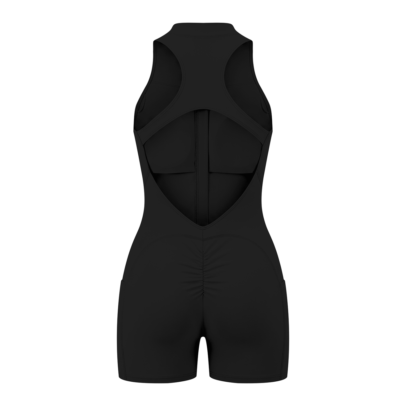 A.MP Women's Quarter-Zip Yoga Romper — pink colour option