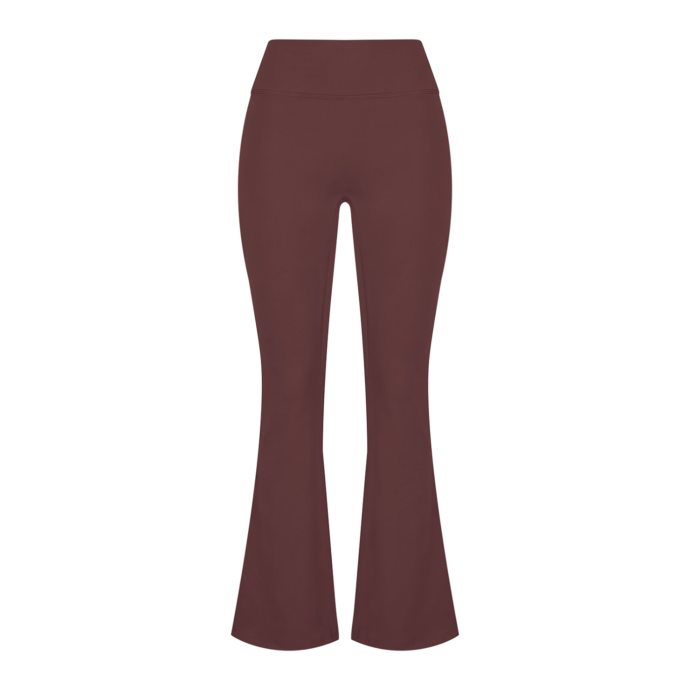 A.MP Women's A Scale High Rise Flared Leggings — fit detail