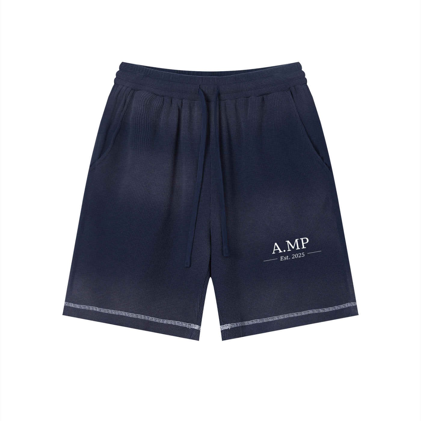 A.MP - Waffle Raw Hem Shorts