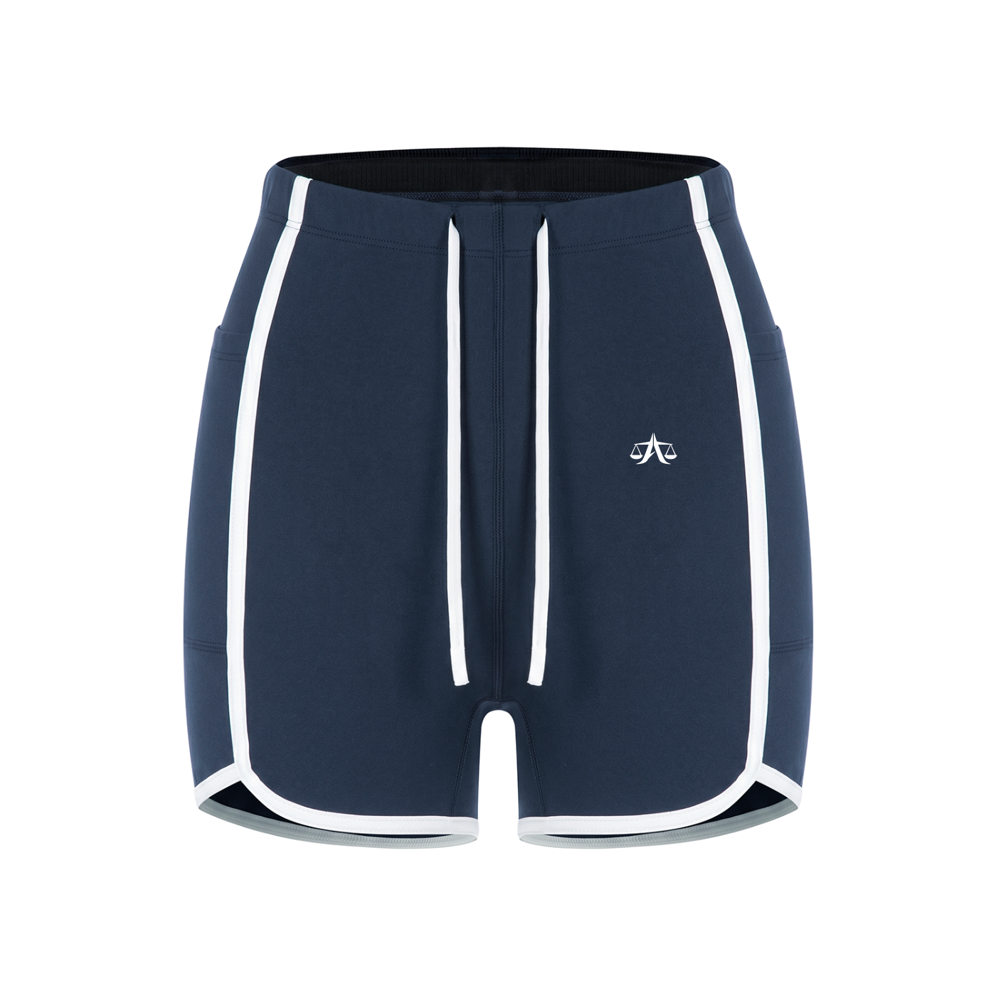 A.MP colour block yoga shorts in 220gsm four-way stretch polyamide-elastane