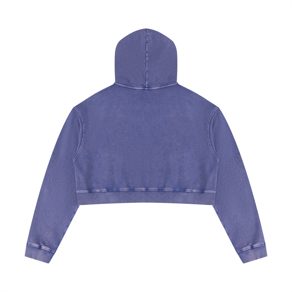 A.MP A Scale Washed Cropped Hoodie — crop detail