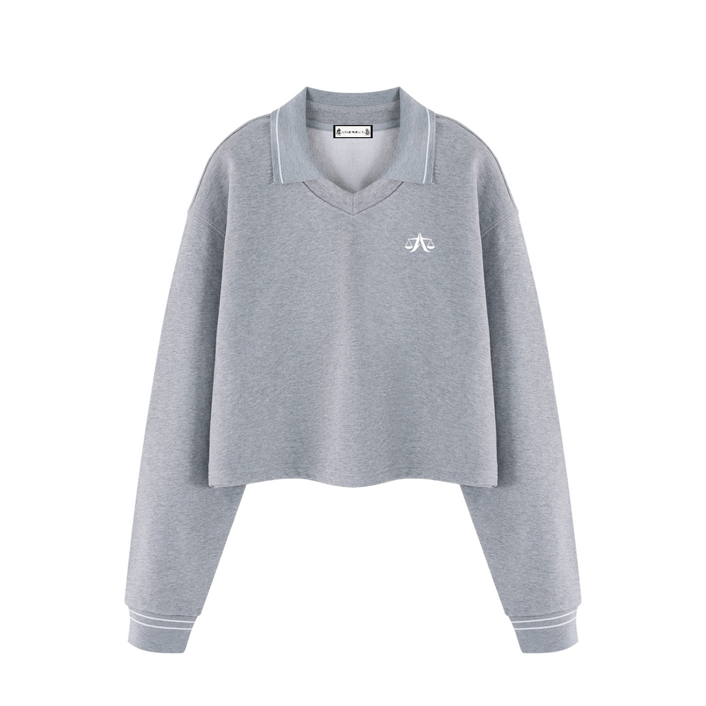 A.MP Cropped Collared Sweatshirt — colour option