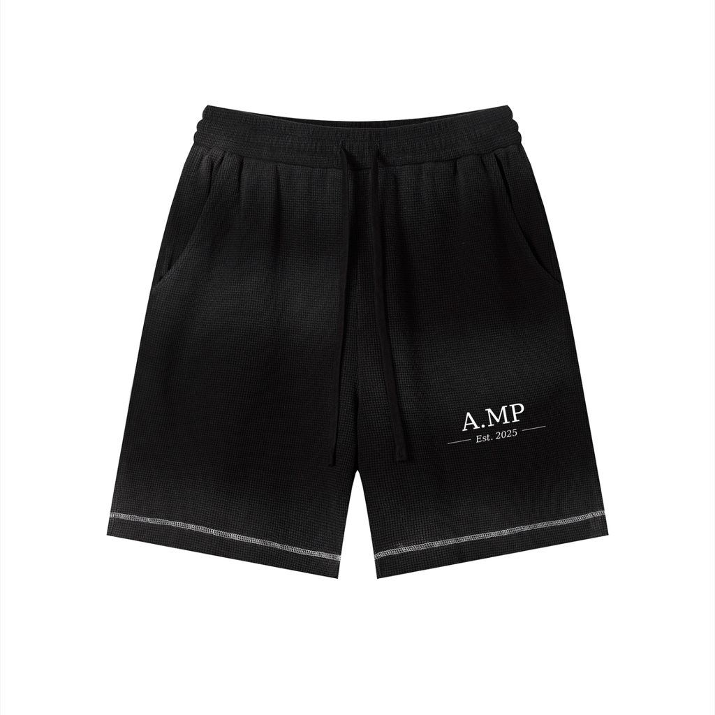 A.MP - Waffle Raw Hem Shorts