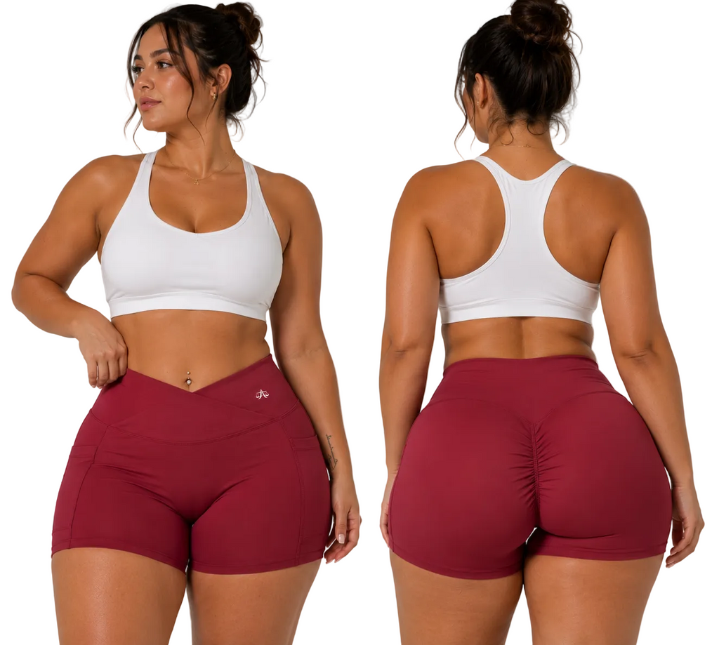 A.MP - A Scale Women’s High Rise Pocket Yoga Shorts