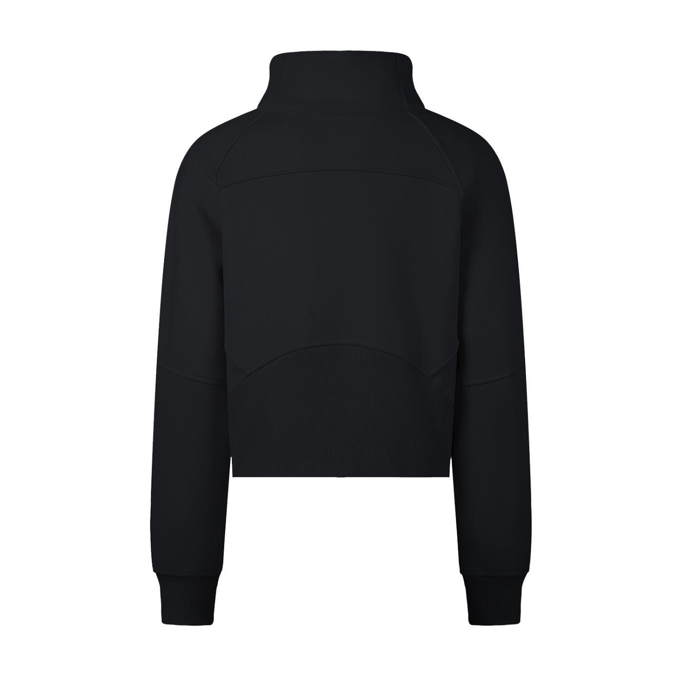 A.MP - A Scale Cropped Half-Zip Sweatshirt