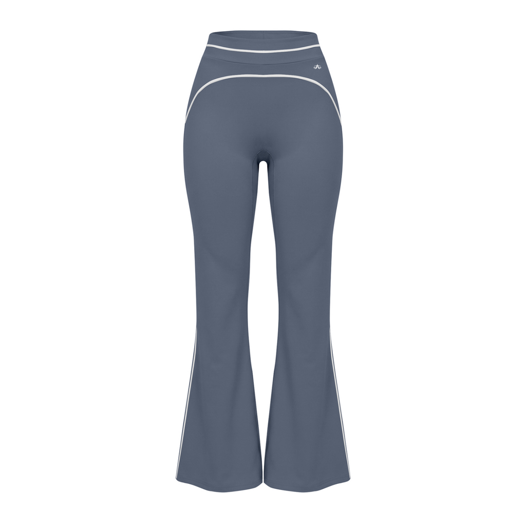 A.MP Women's High-Rise Flared Yoga Pants in 220gsm polyamide-elastane stretch