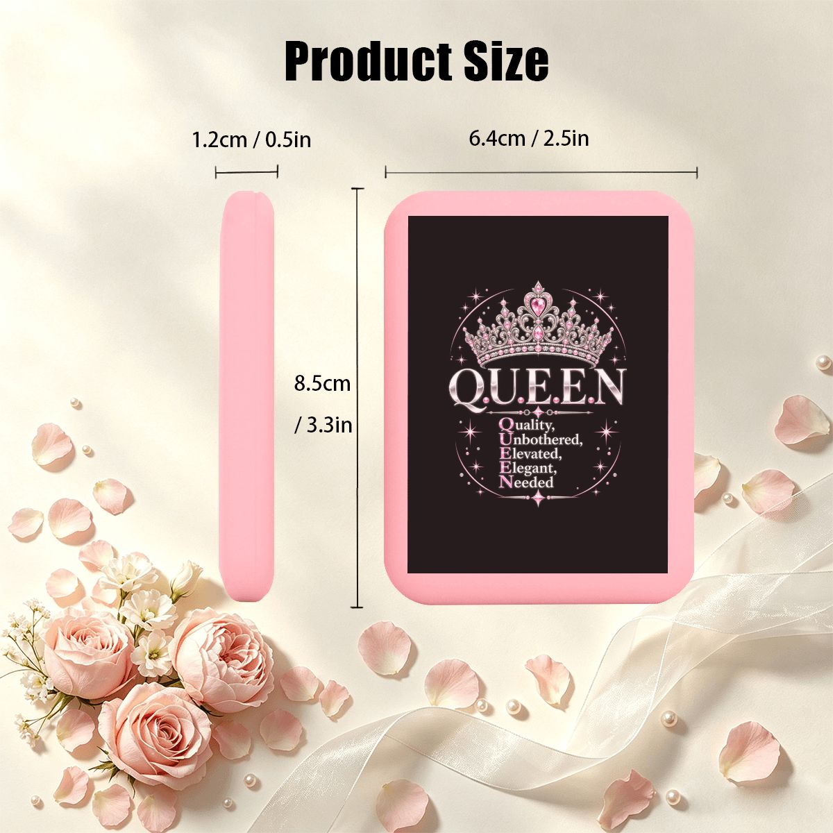 A.MP LED compact folding makeup mirror