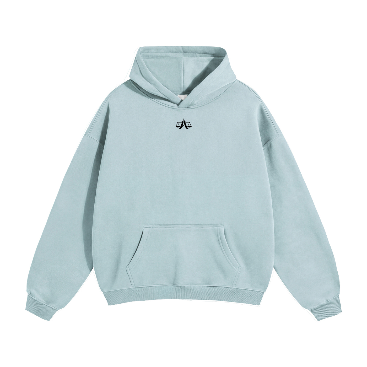 A.MP Oversized Fleeced Hoodie Invest In Yourself — back print view