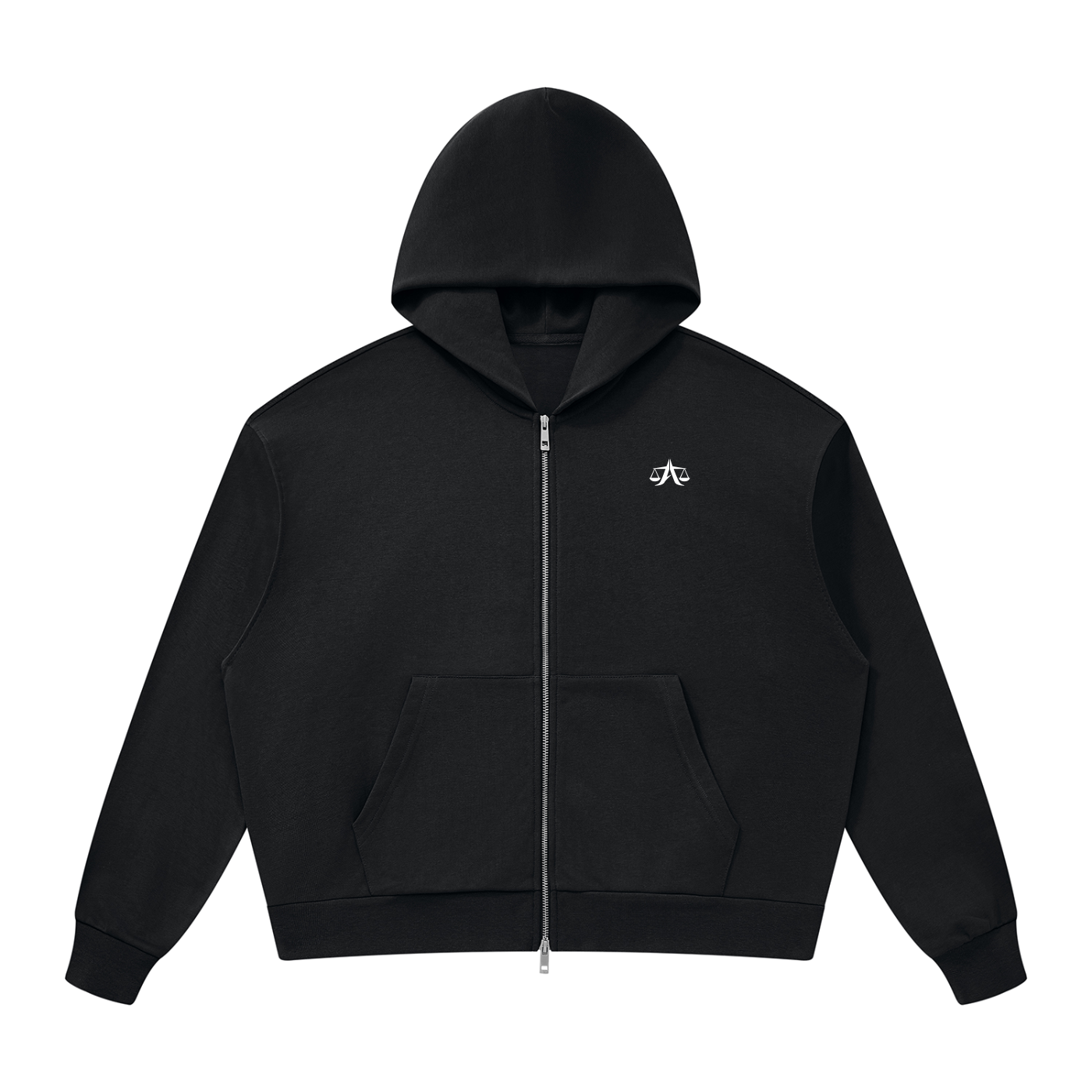 A.MP Heavyweight Zip Hoodie — back print view