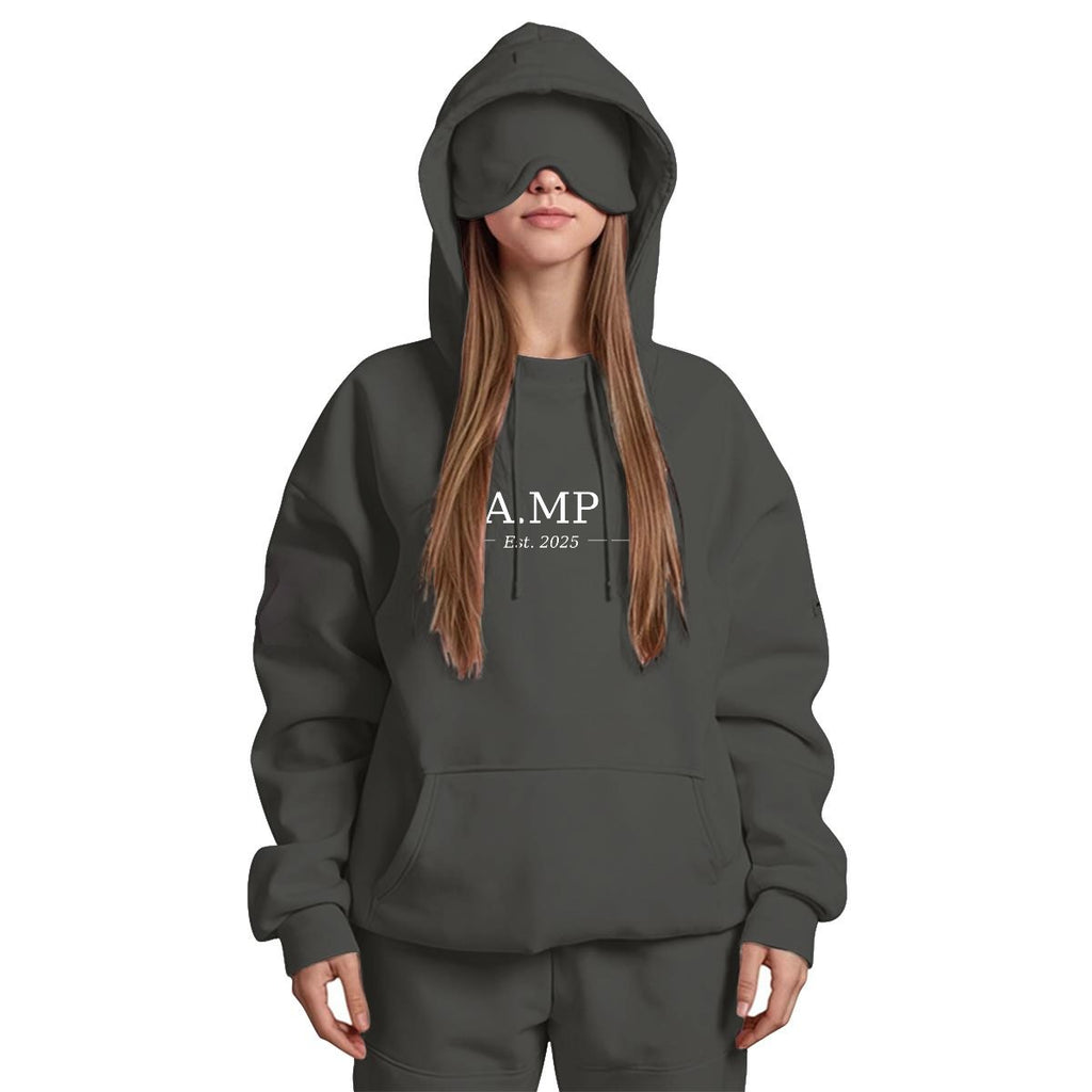 A.MP - Women's Travel Nap Hoodie with Built-in Eye Mask