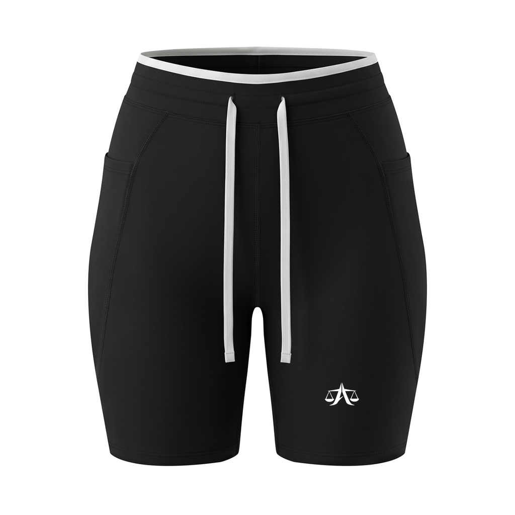 A.MP A Scale High Rise Performance Shorts — back view