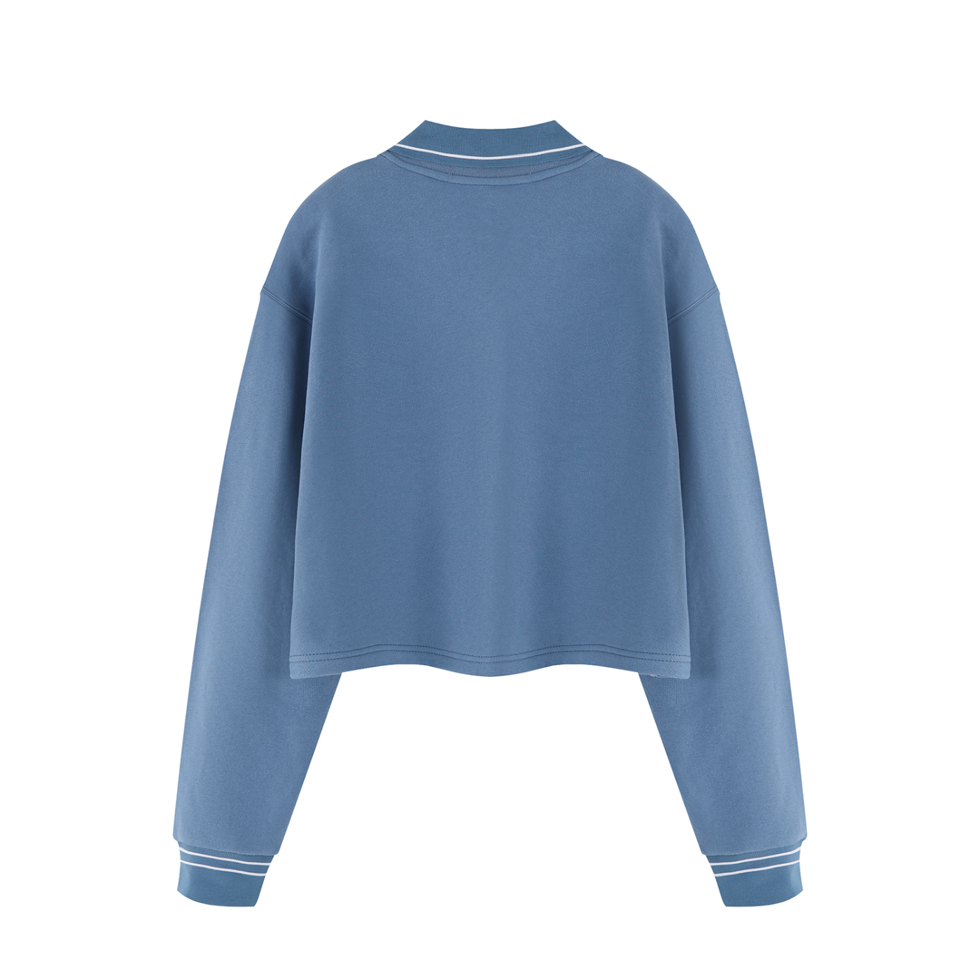 A.MP Cropped Collared Sweatshirt — fit detail