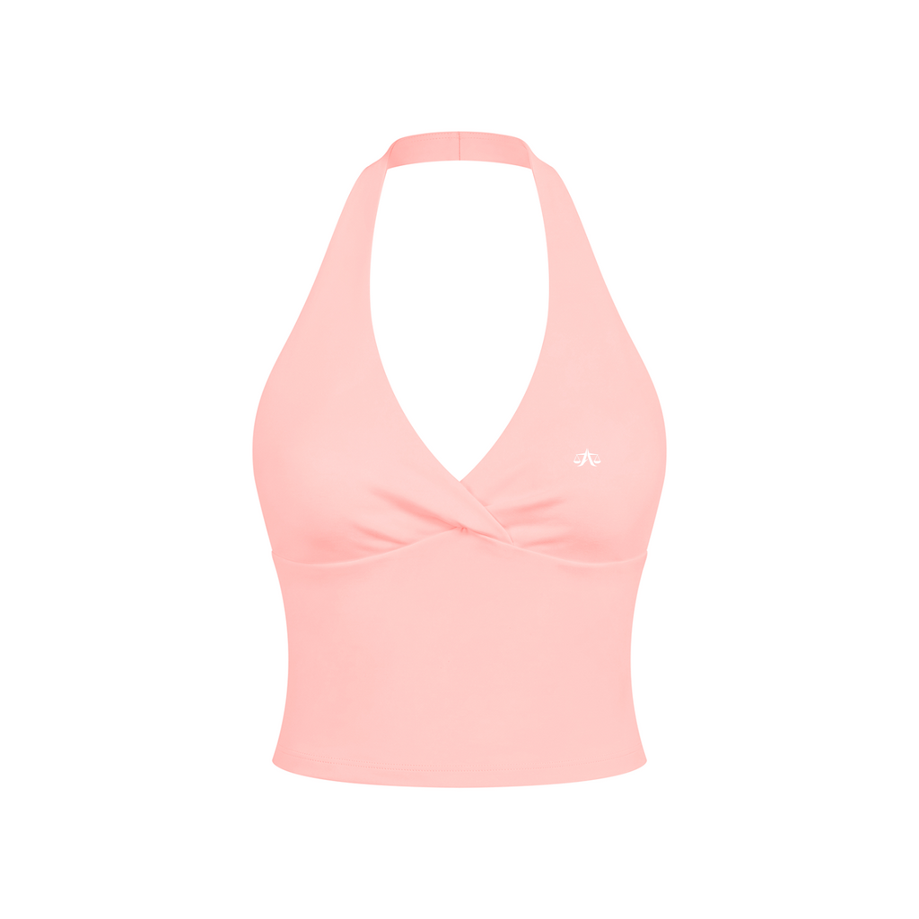 A.MP Ruched Halter Yoga Tank Top alternate product image 3