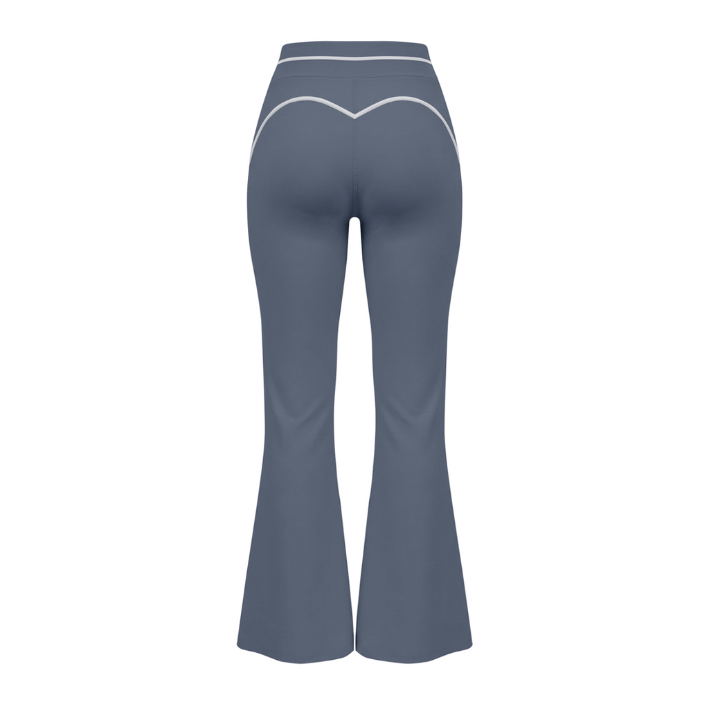 A.MP Women's High-Rise Flared Yoga Pants, high waist with a clean skim through the hip