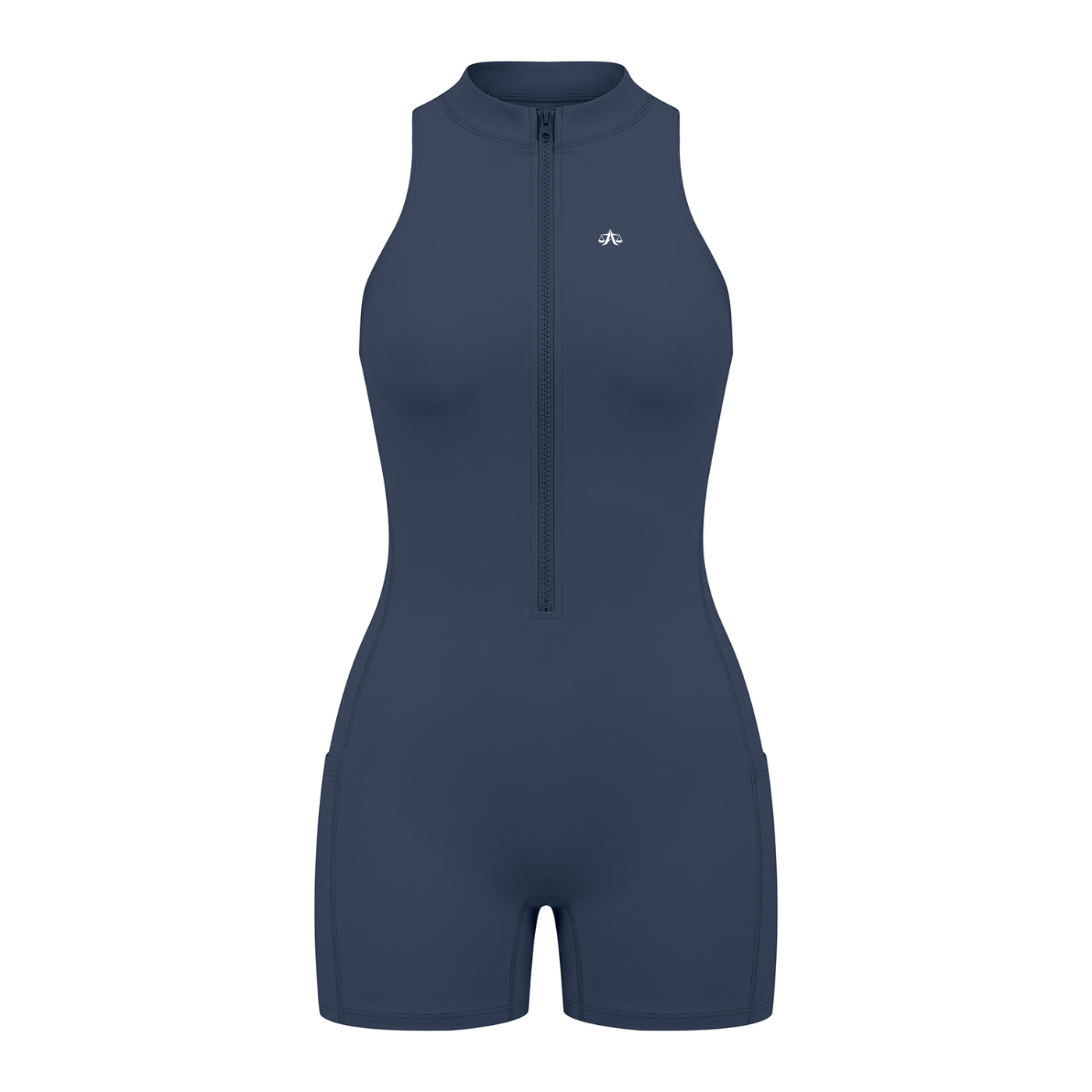 A.MP Women's Quarter-Zip Yoga Romper