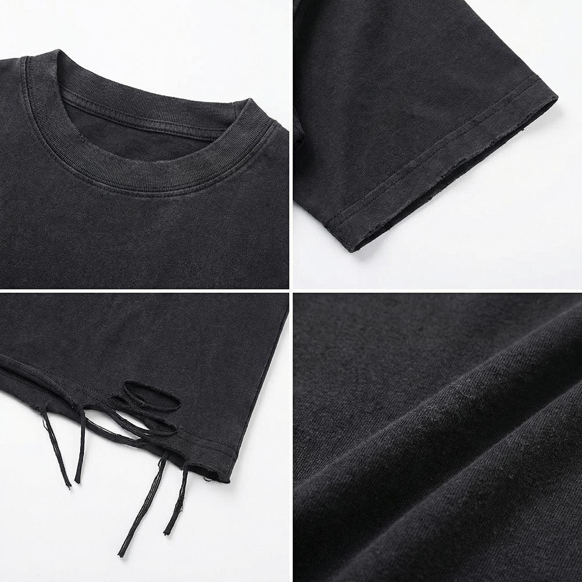 A.MP Invest In Yourself Distressed Tee — print detail