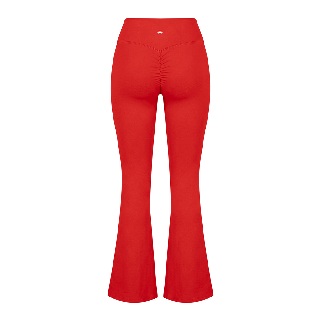 A.MP Women's A Scale High Rise Flared Leggings — side view