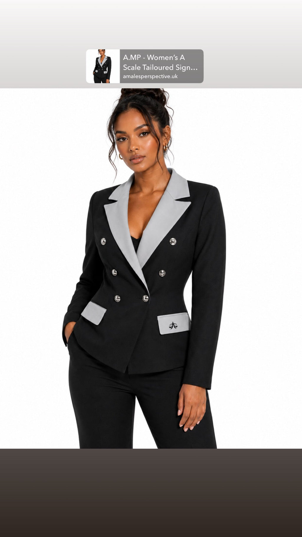 A.MP women's casual blazer, front view