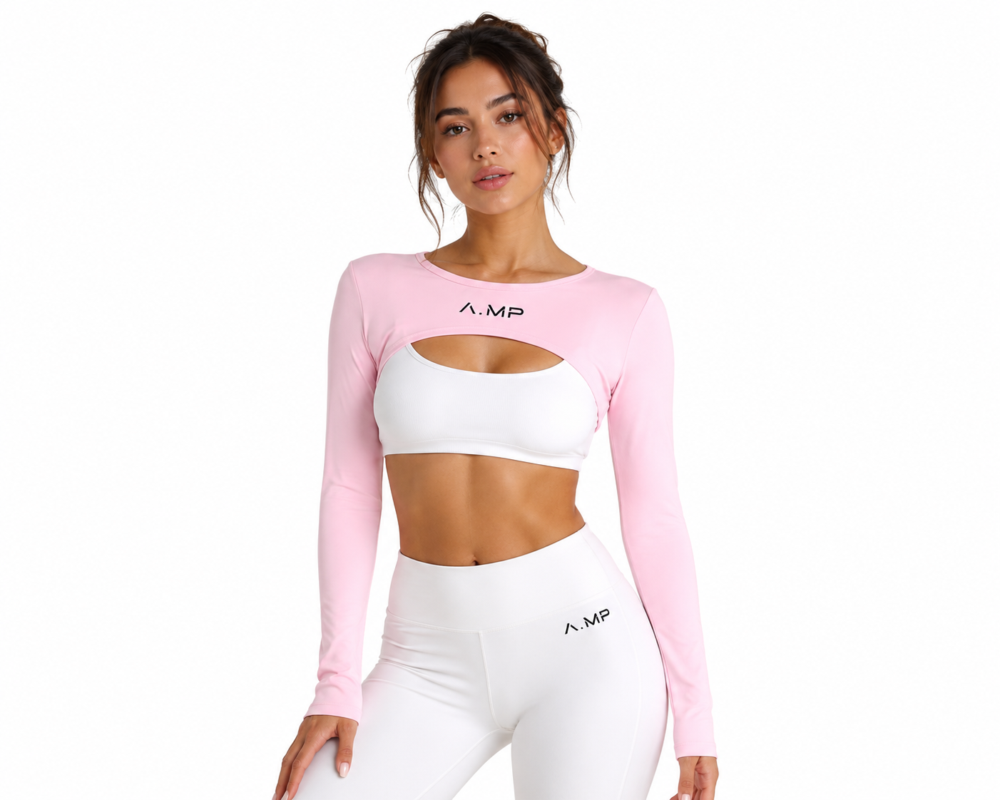A.MP - Women’s Cutout Long Sleeve Yoga Shrug