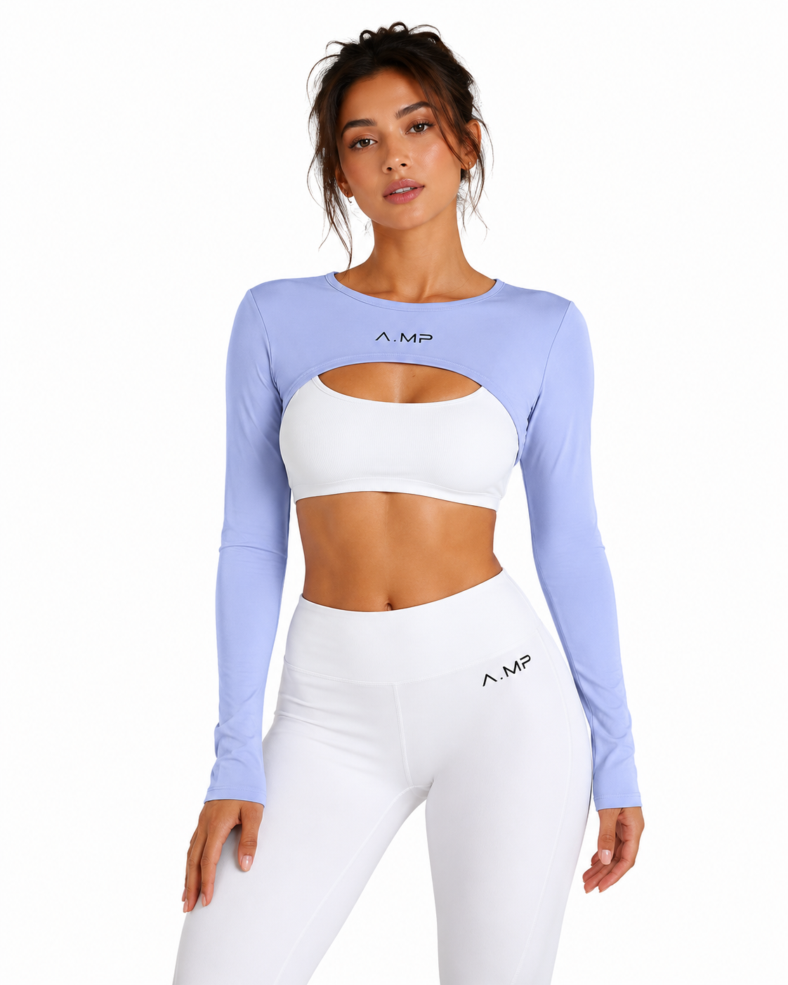 A.MP - Women’s Cutout Long Sleeve Yoga Shrug