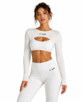 A.MP - Women’s Cutout Long Sleeve Yoga Shrug