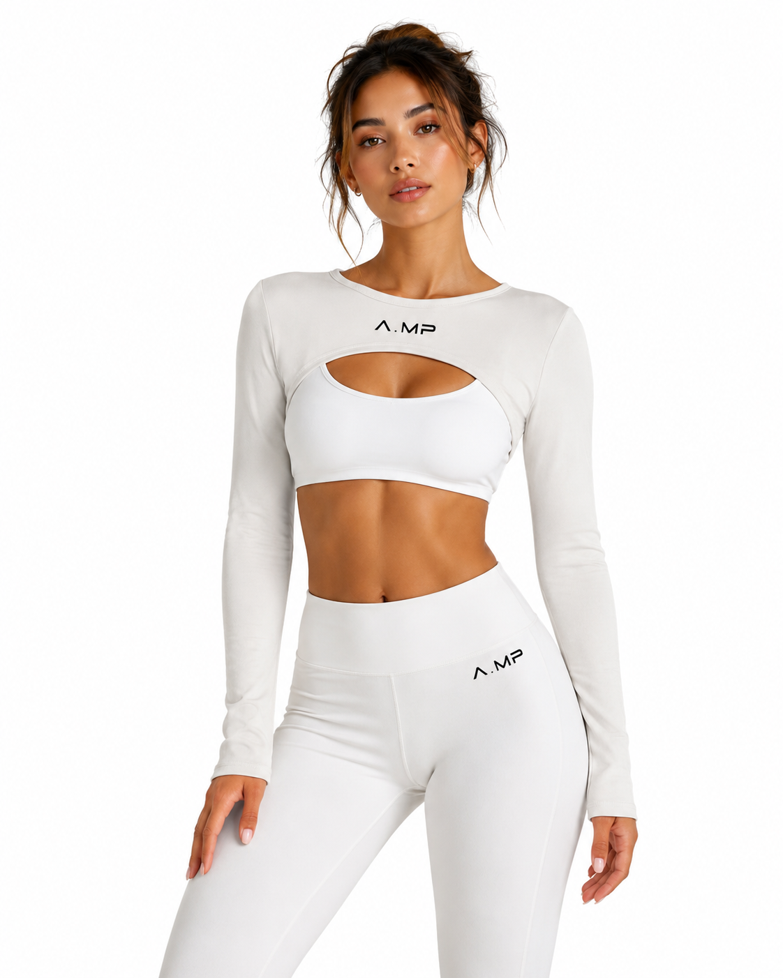 A.MP - Women’s Cutout Long Sleeve Yoga Shrug