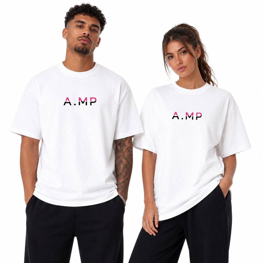 A.MP - Split Tone Drop Shoulder Tee
