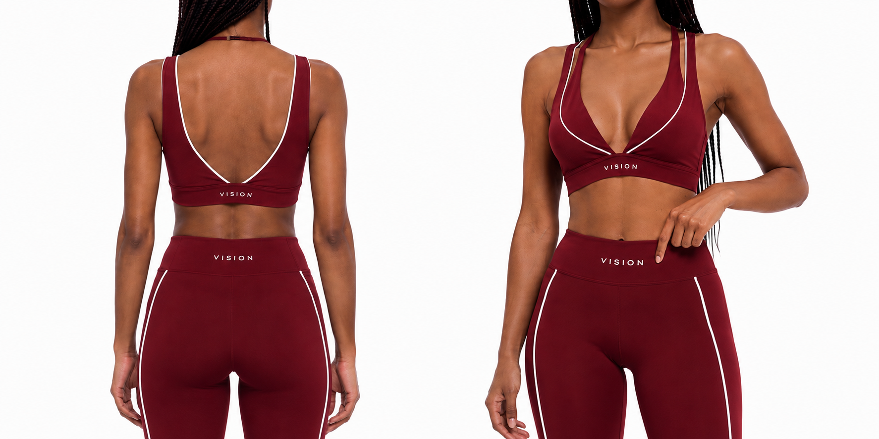 A.MP - Vision Women’s Halter Neck Yoga Sports Bra