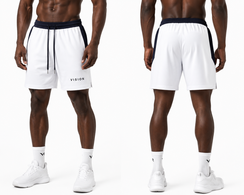 A.MP Vision Men's Drawstring Active Shorts — front view