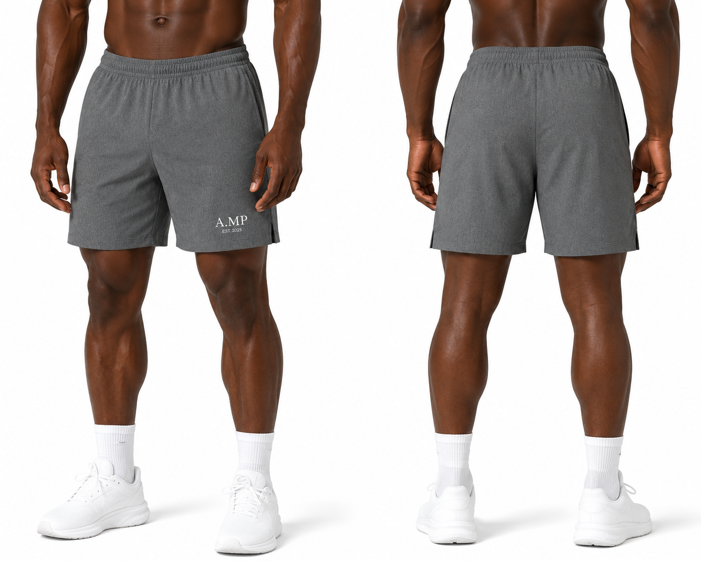 A.MP - Men’s Loose Fit Elastic Waist Shorts