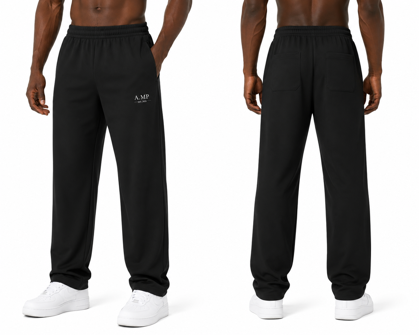A.MP Essential Straight-Leg Sweatpants — front view