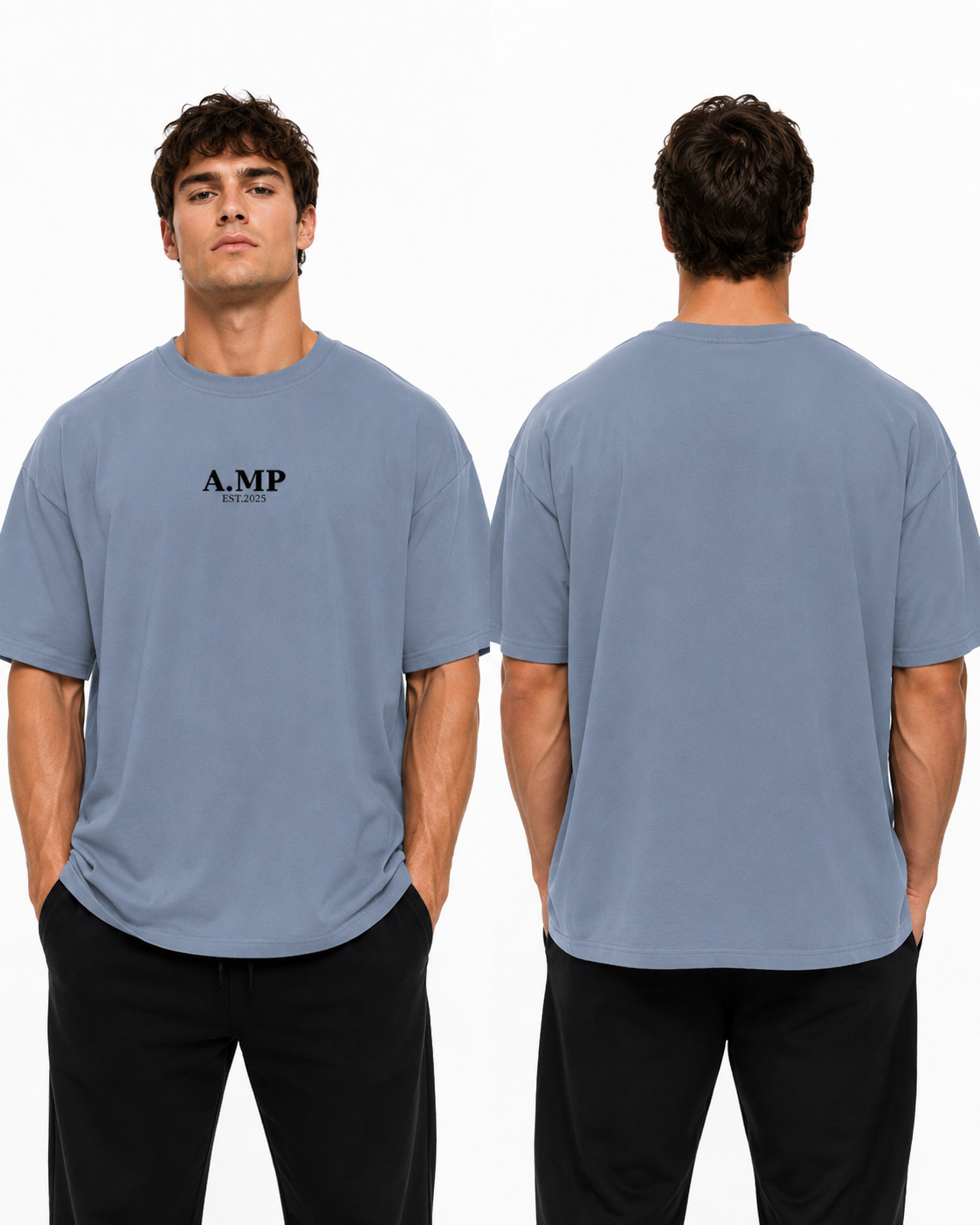 A.MP - Streetwear Loose Drop Shoulder T-Shirt