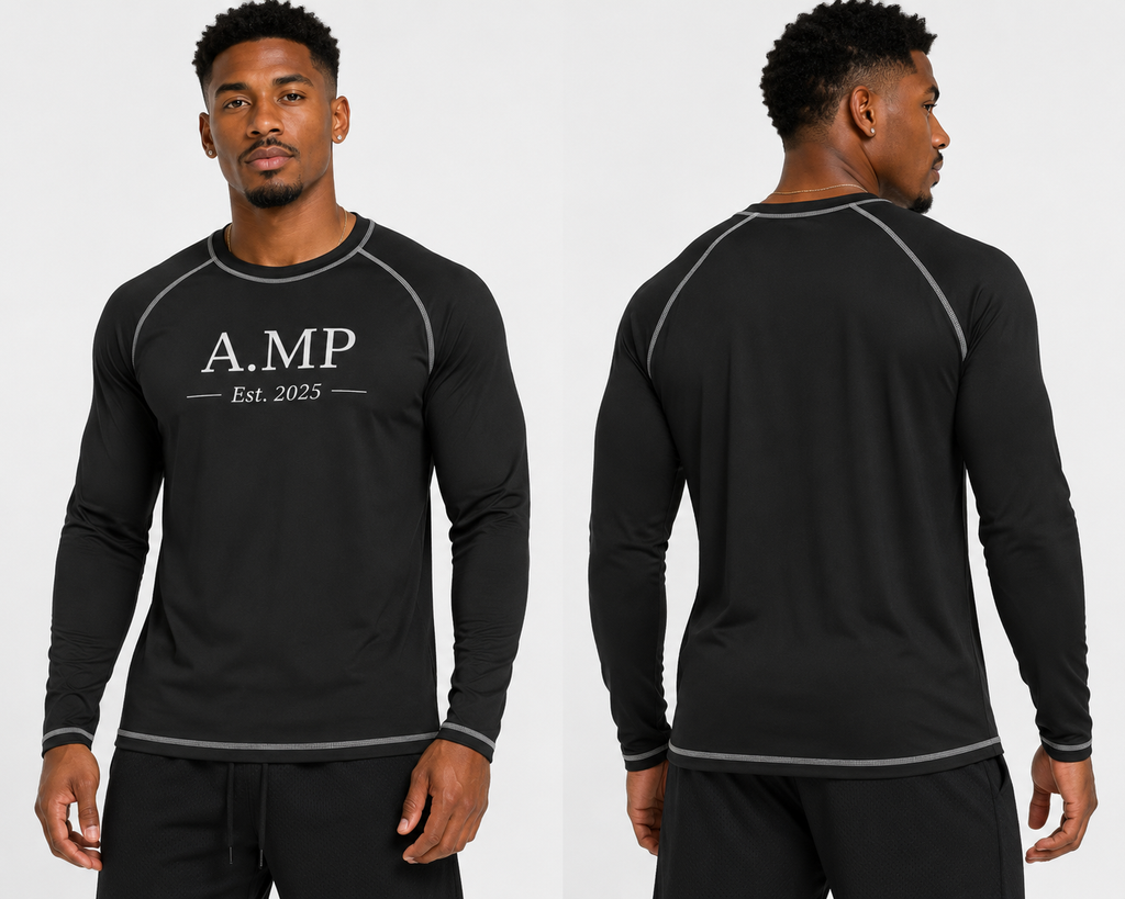 A.MP Long Sleeve Active Tee — front view