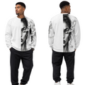 A.MP Phantom Vision Oversized Sweater — all-over print streetwear sweater, front view