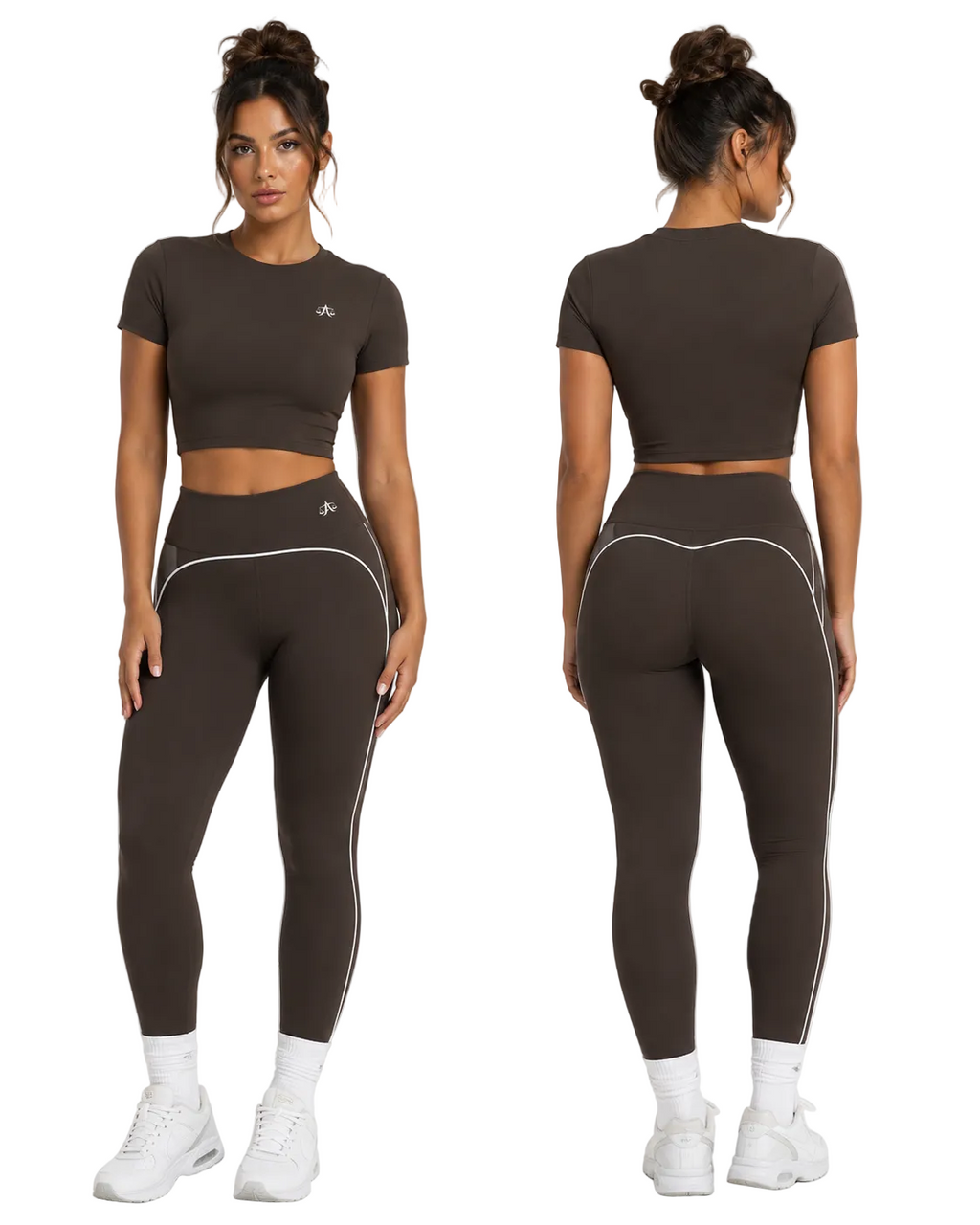 A.MP Women's Sculpt Performance Crop T-Shirt — front view
