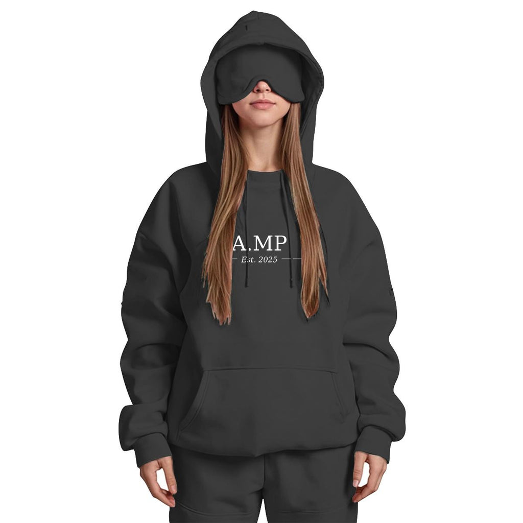A.MP - Women's Travel Nap Hoodie with Built-in Eye Mask