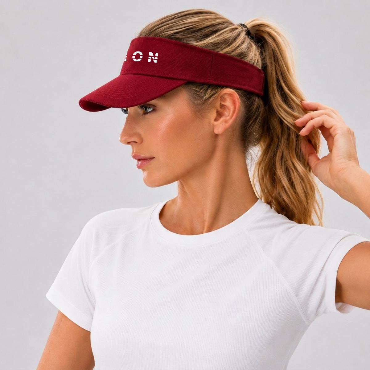 Embroidery Open-Top Visor