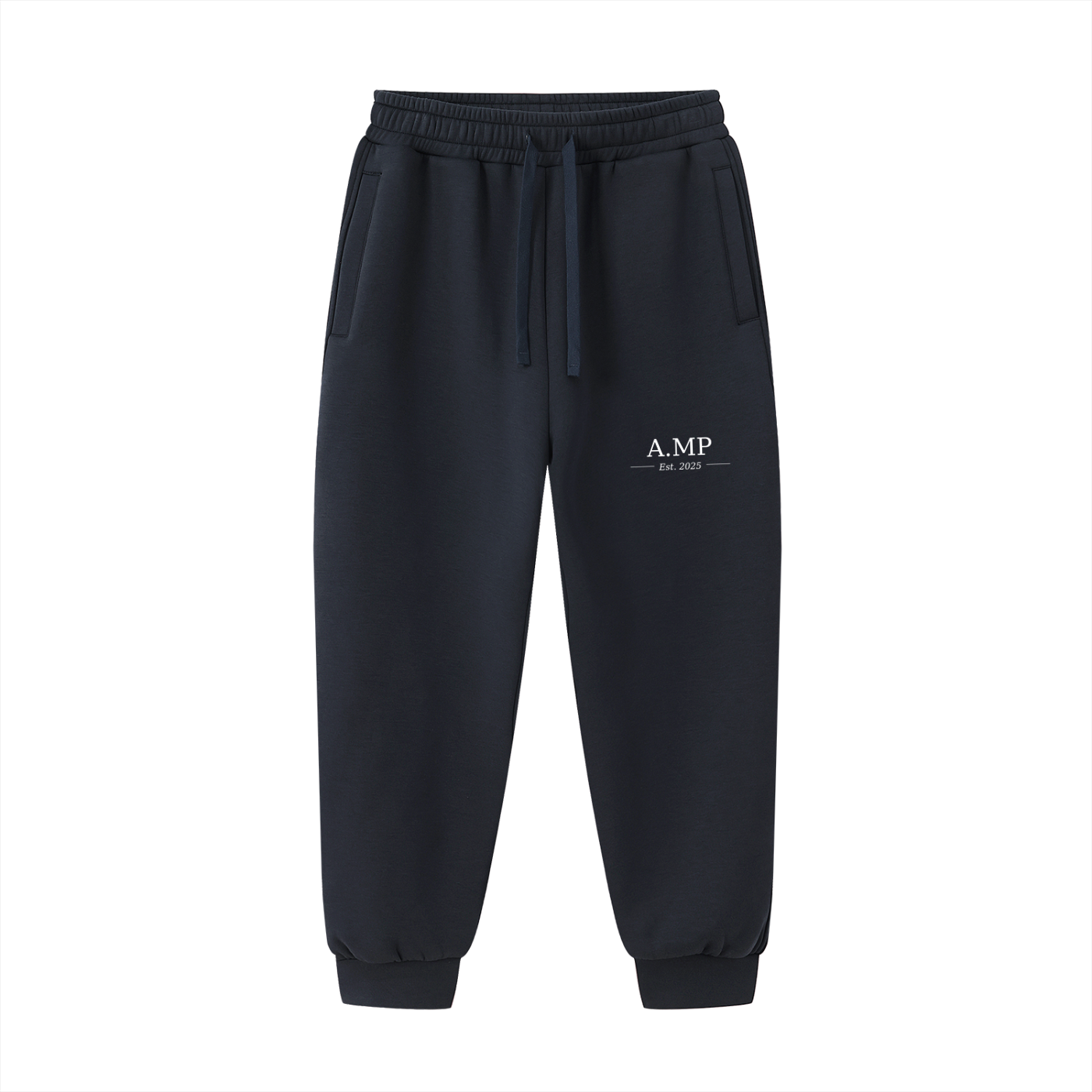 A.MP Essential Drawstring Jogger Sweatpants — drawstring detail