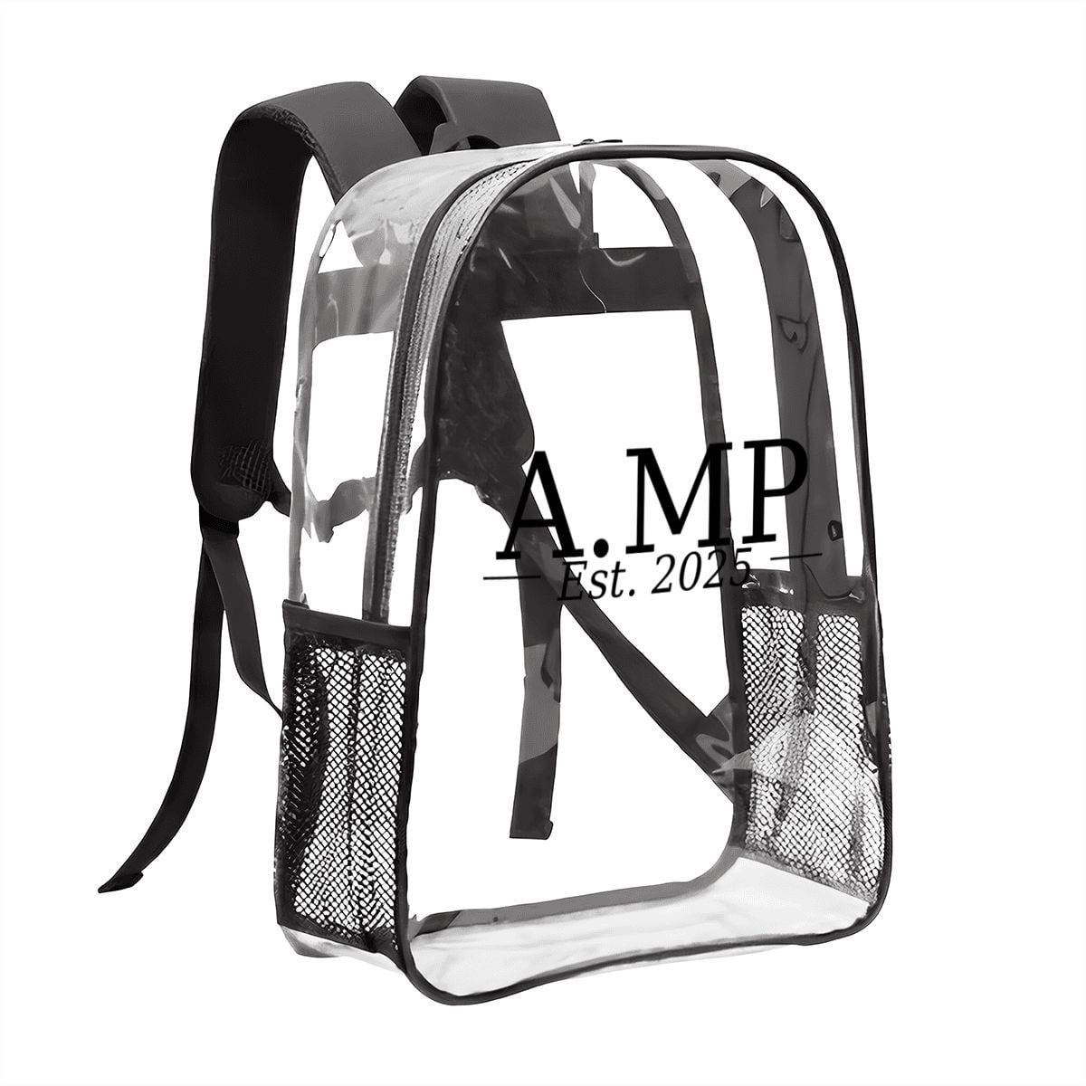 A.MP Clear Essentials Backpack — strap detail