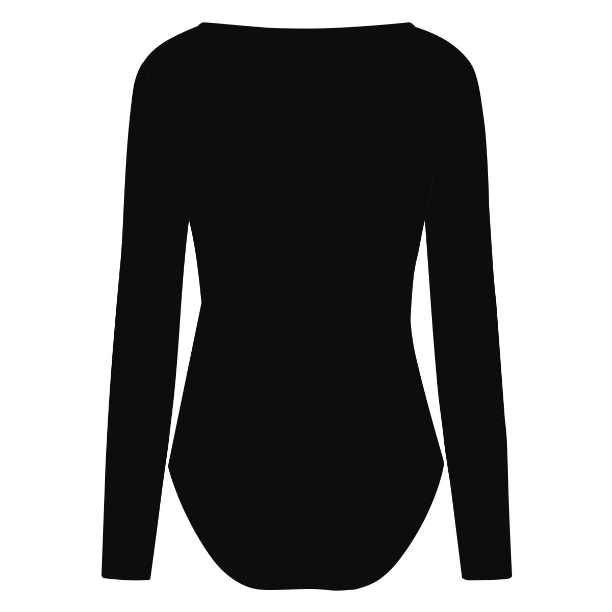 A.MP women's square neck long sleeve bodysuit