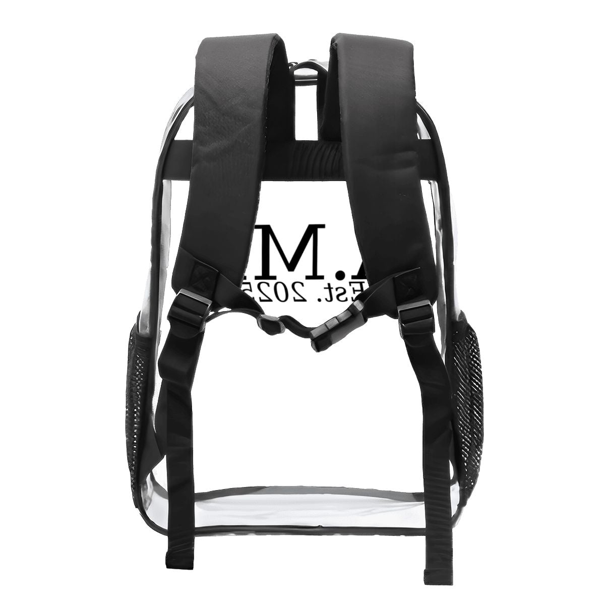 A.MP Clear Essentials Backpack — pocket detail