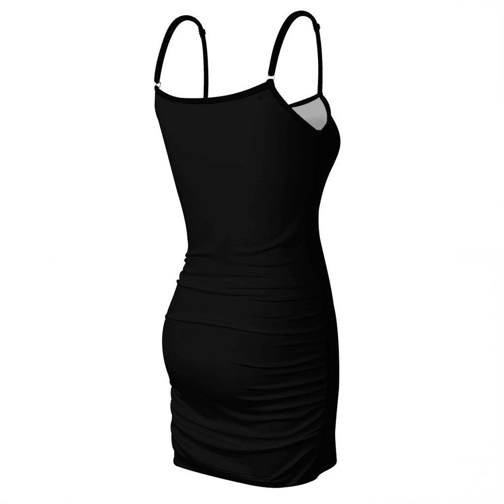 A.MP Spaghetti Strap Bodycon Mini Dress — side view