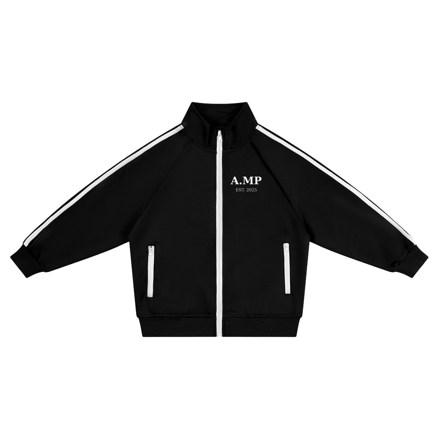 A.MP - Kids Contrast Tracksuit Set – Black Edition (EST. 2025)