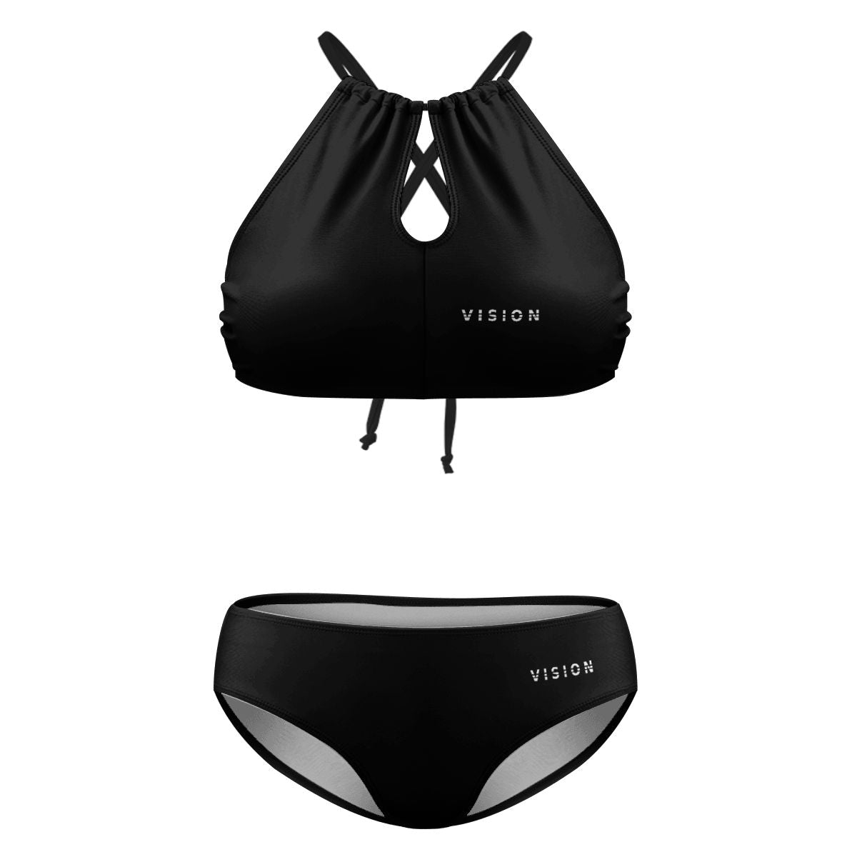 A.MP Plus Size High-Waisted Bikini — back view
