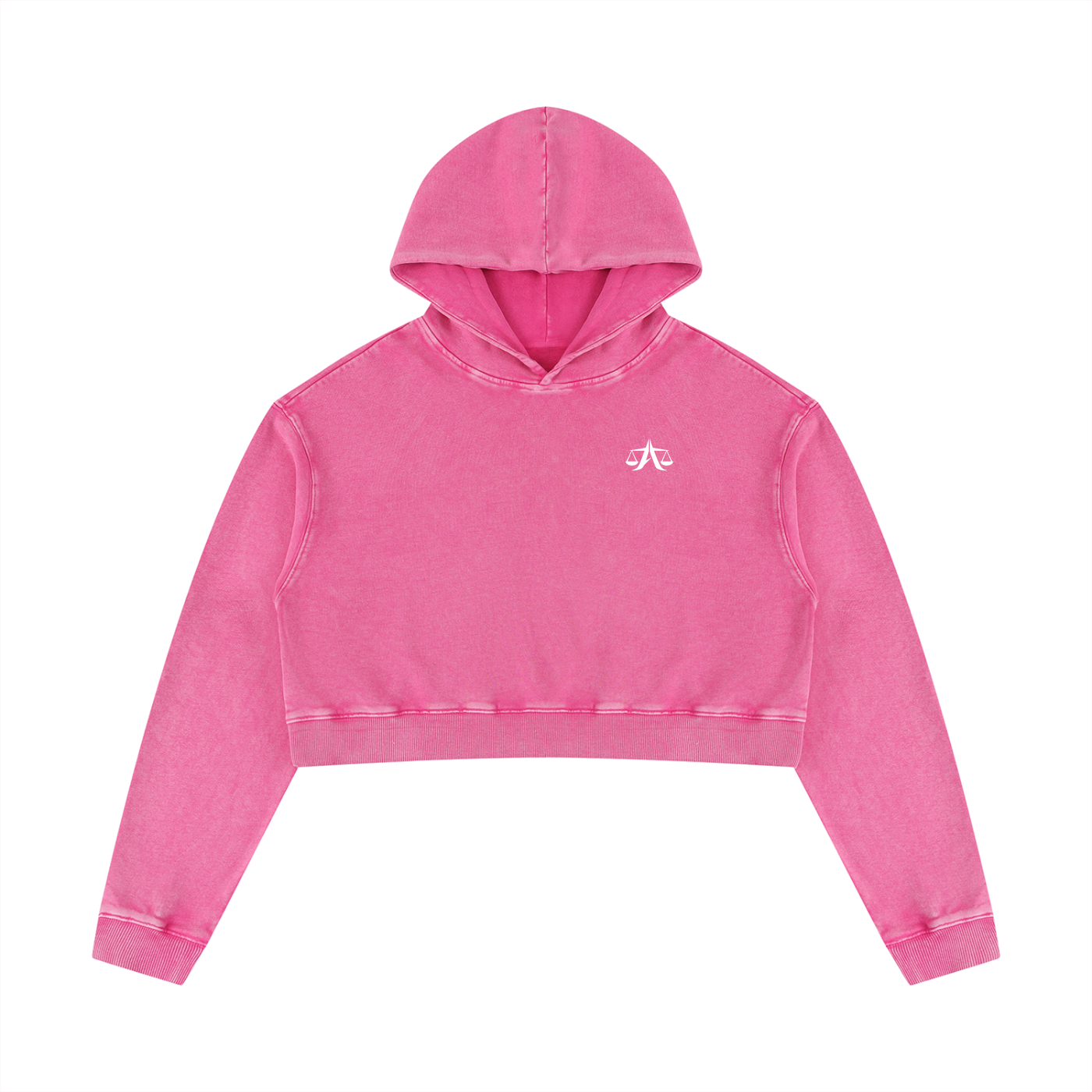 A.MP A Scale Washed Cropped Hoodie | 400GSM Premium Women's Streetwear