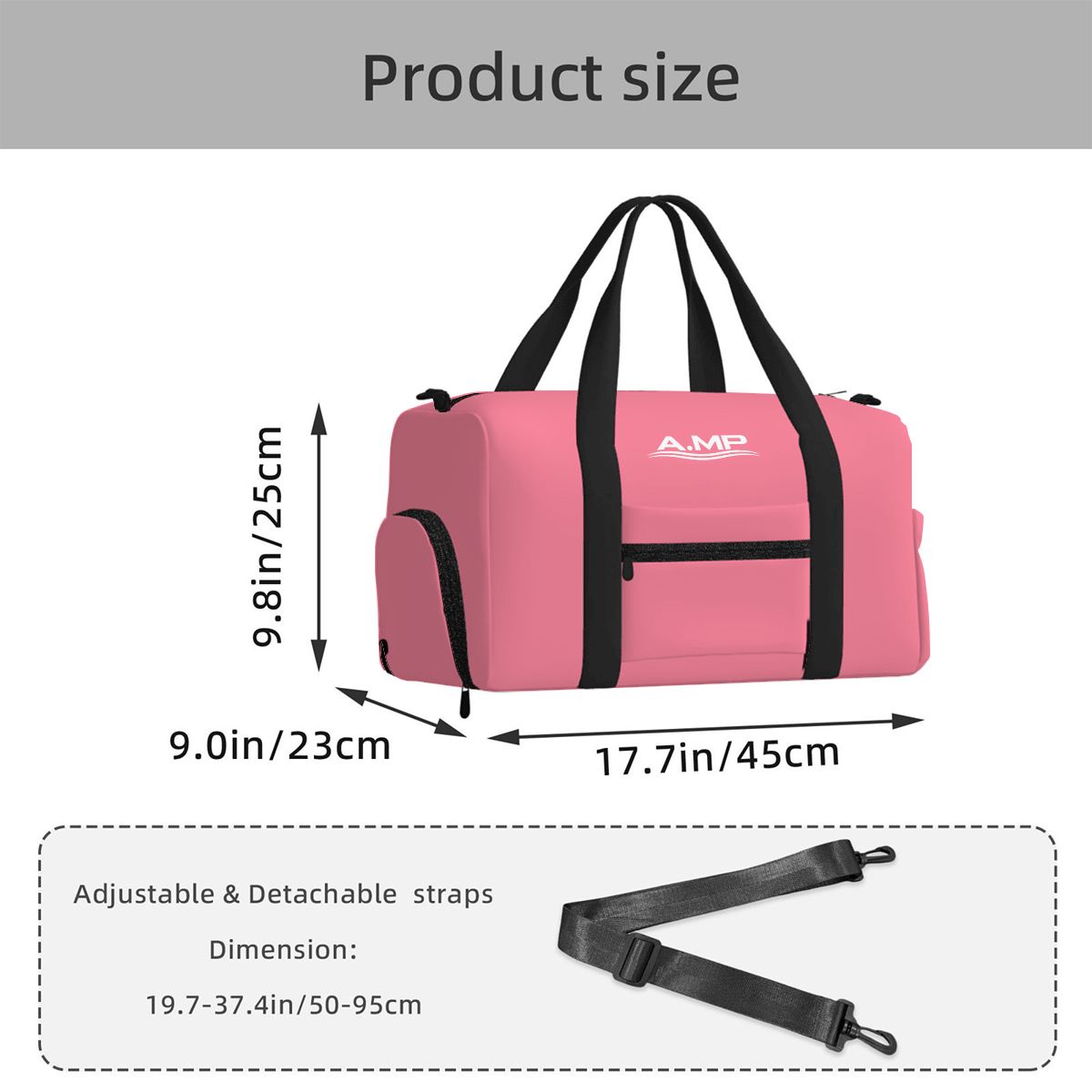 A.MP gym bag with shoe compartment