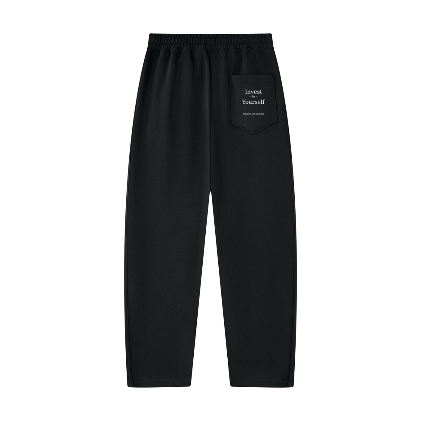 A.MP Unisex Tapered Straight Hem Sweatpants — back view
