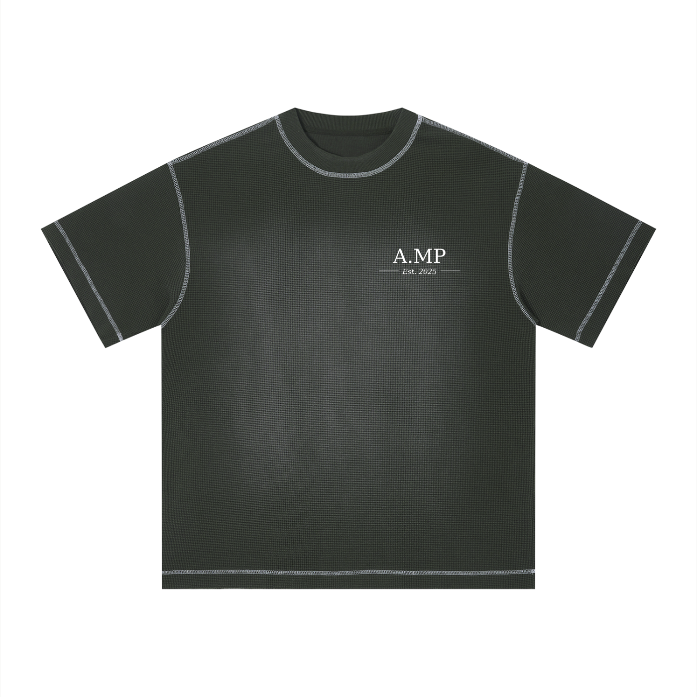 A.MP Waffle Tee — waffle texture detail
